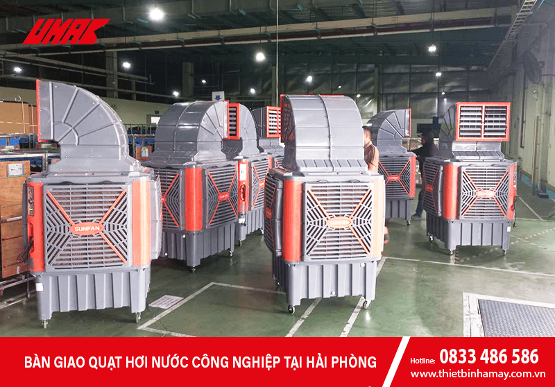 Bàn giao quạt hơi nước công nghiệp tại Hải Phòng