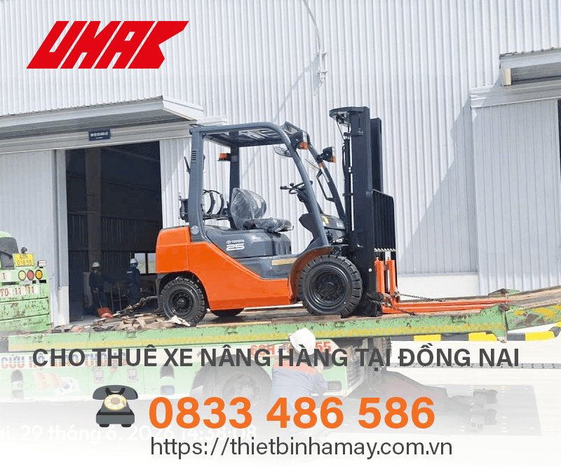 Các dòng xe nâng hàng cho thuê phổ biến tại Đồng Nai