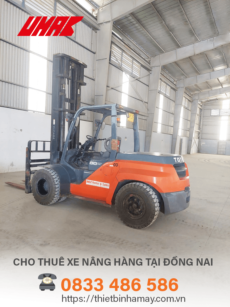 Cho thuê xe nâng hàng tại Đồng Nai